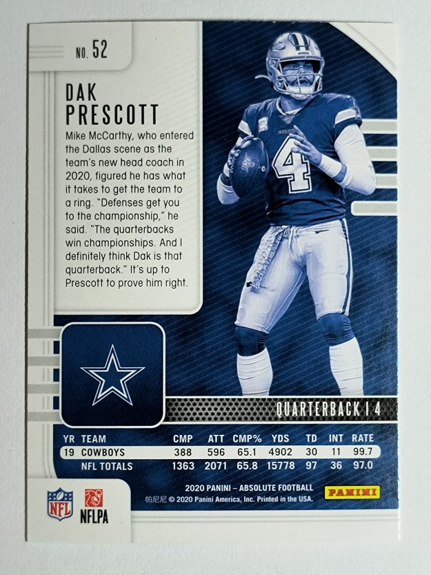 2020 Absolute Retail #52 Dak Prescott