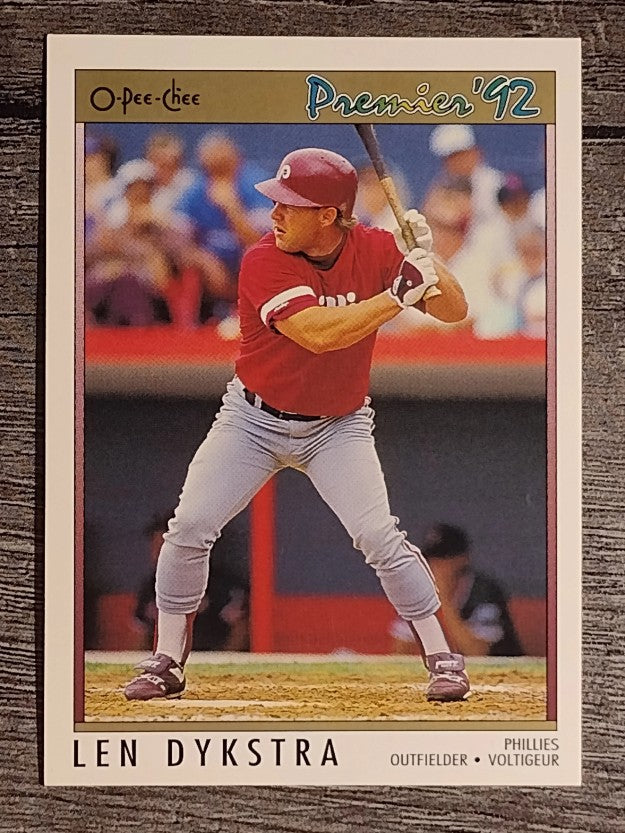 1992 O-Pee-Chee Premier #184 Len Dykstra