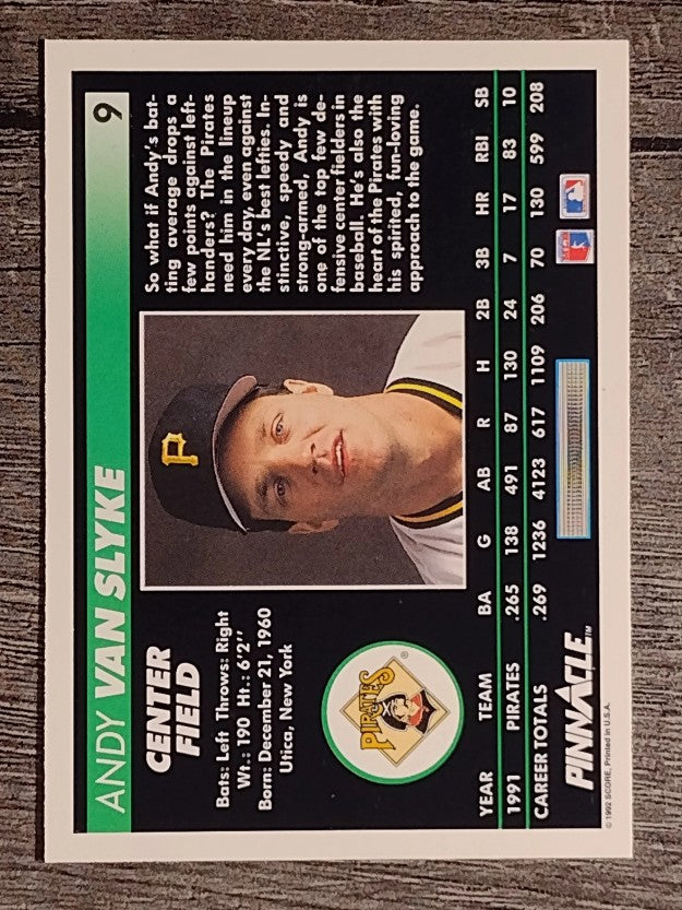 1992 Pinnacle #9 Andy Van Slyke