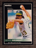 1992 Pinnacle #25 Dennis Eckersley