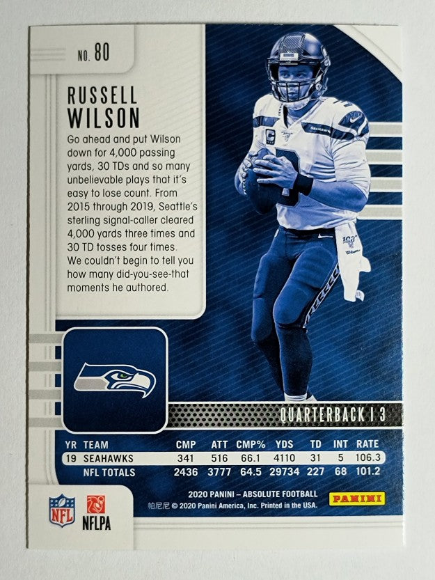 2020 Absolute Retail #80 Russell Wilson