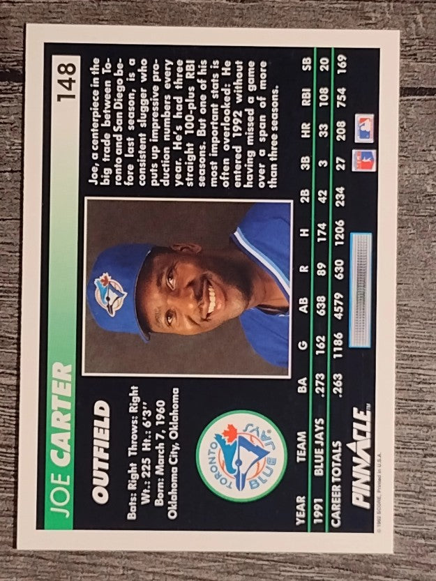 1992 Pinnacle #148 Joe Carter