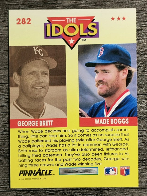1992 Pinnacle #282 Wade Boggs I/George Brett