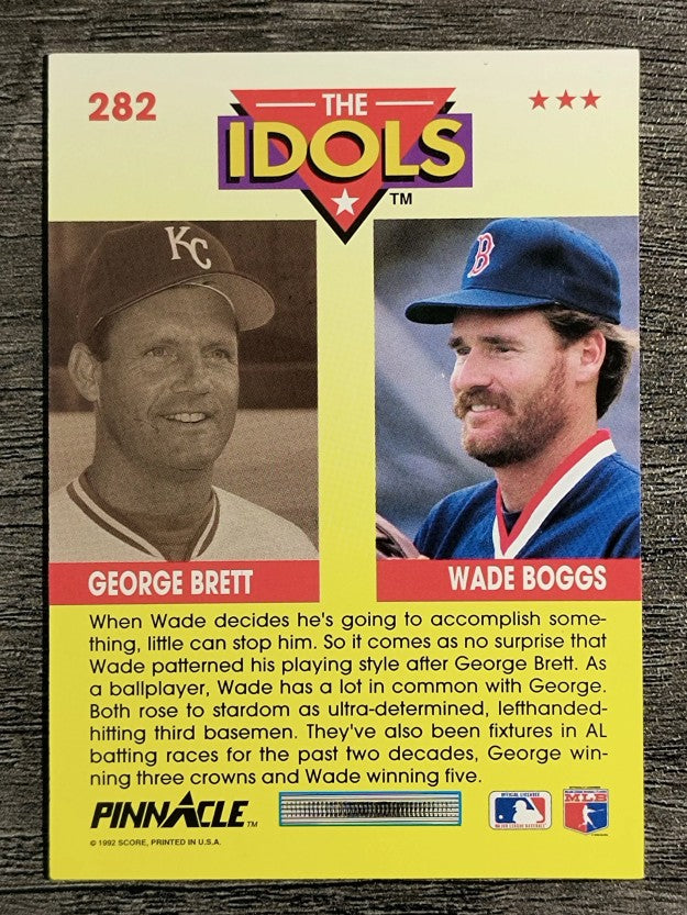1992 Pinnacle #282 Wade Boggs I/George Brett