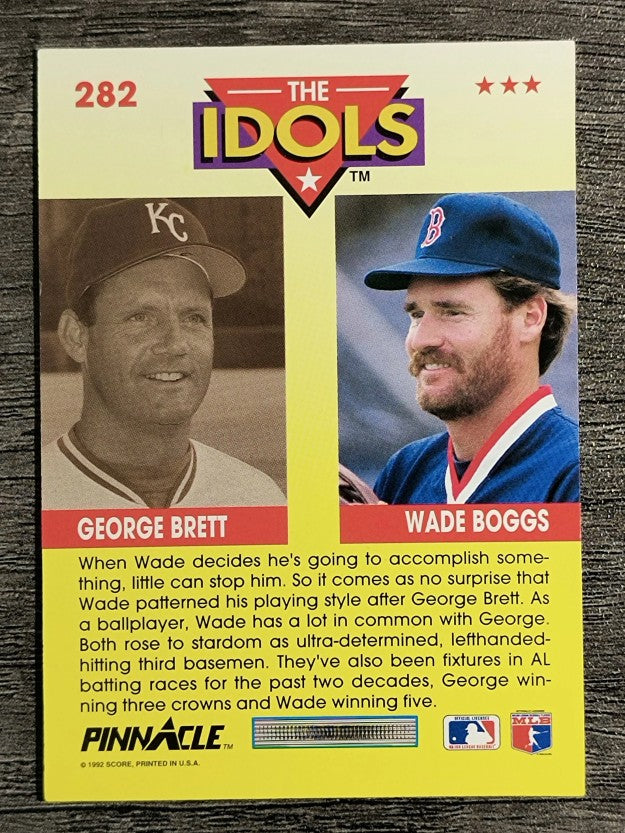 1992 Pinnacle #282 Wade Boggs I/George Brett