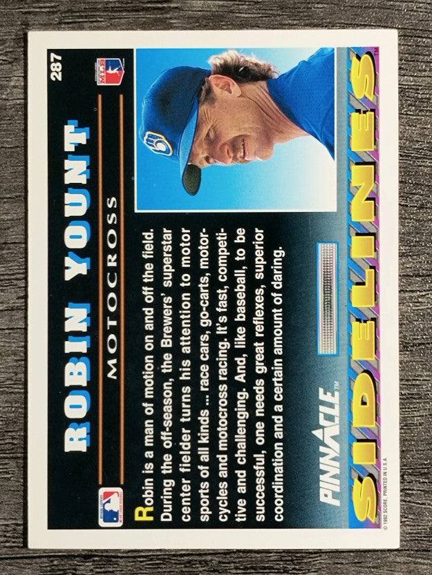1992 Pinnacle #287 Robin Yount SIDE