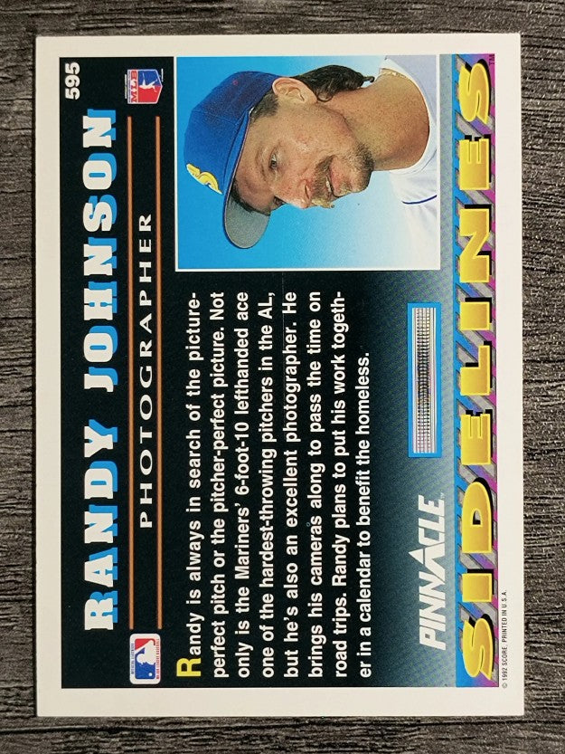 1992 Pinnacle #595 Randy Johnson SIDE