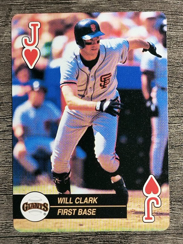 1992 U.S. Playing Cards All-Stars #11H Will Clark