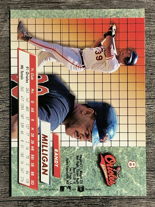 1992 Ultra #8 Randy Milligan