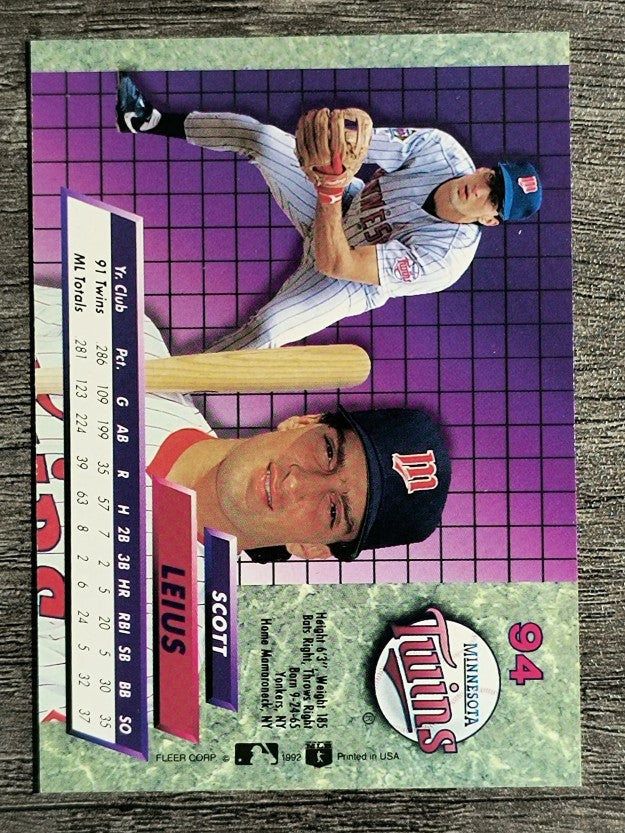 1992 Ultra #94 Scott Leius