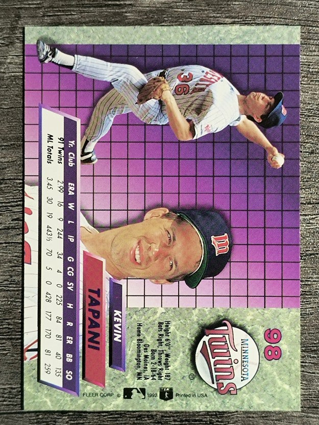 1992 Ultra #98 Kevin Tapani