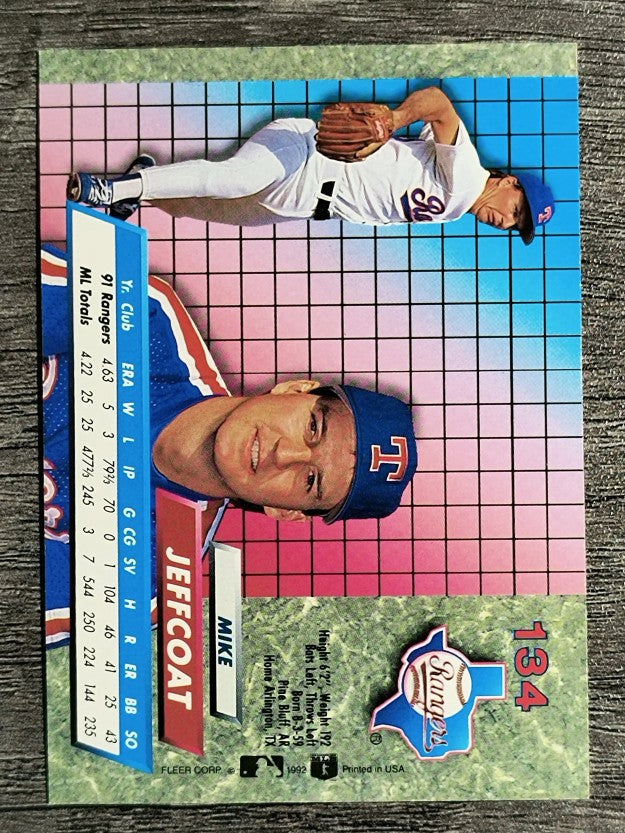 1992 Ultra #134 Mike Jeffcoat