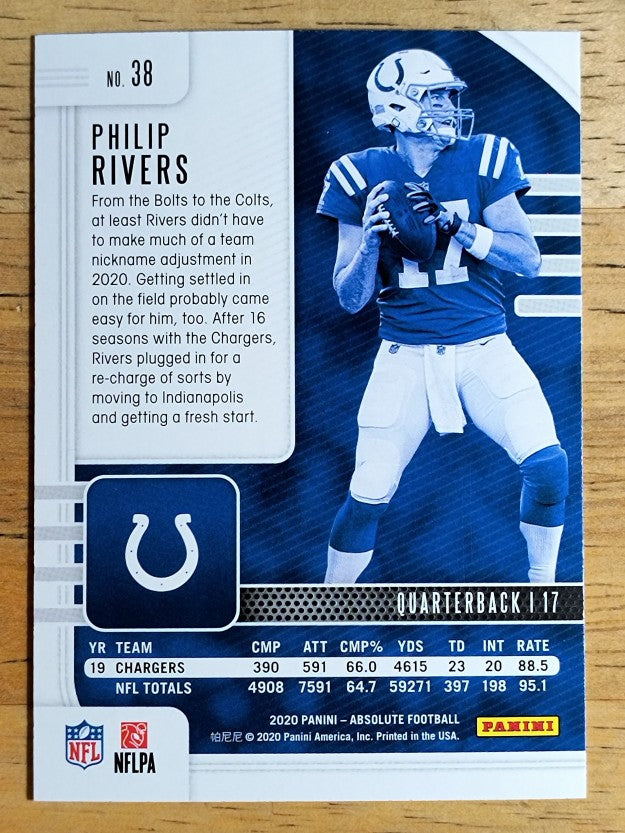2020 Absolute Retail #38 Philip Rivers