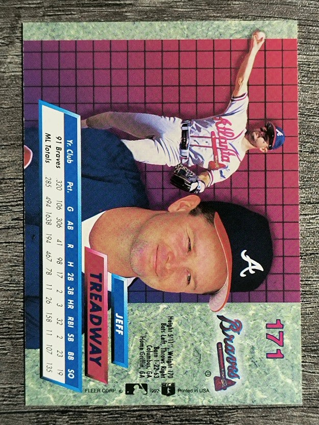 1992 Ultra #171 Jeff Treadway