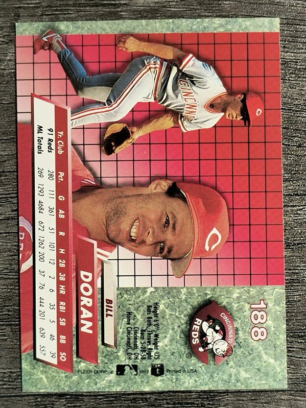 1992 Ultra #188 Bill Doran