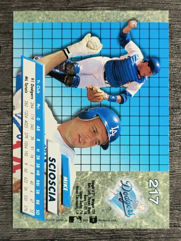 1992 Ultra #217 Mike Scioscia