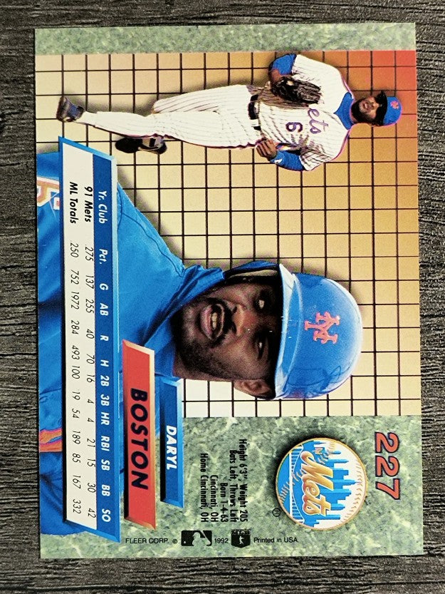1992 Ultra #227 Daryl Boston