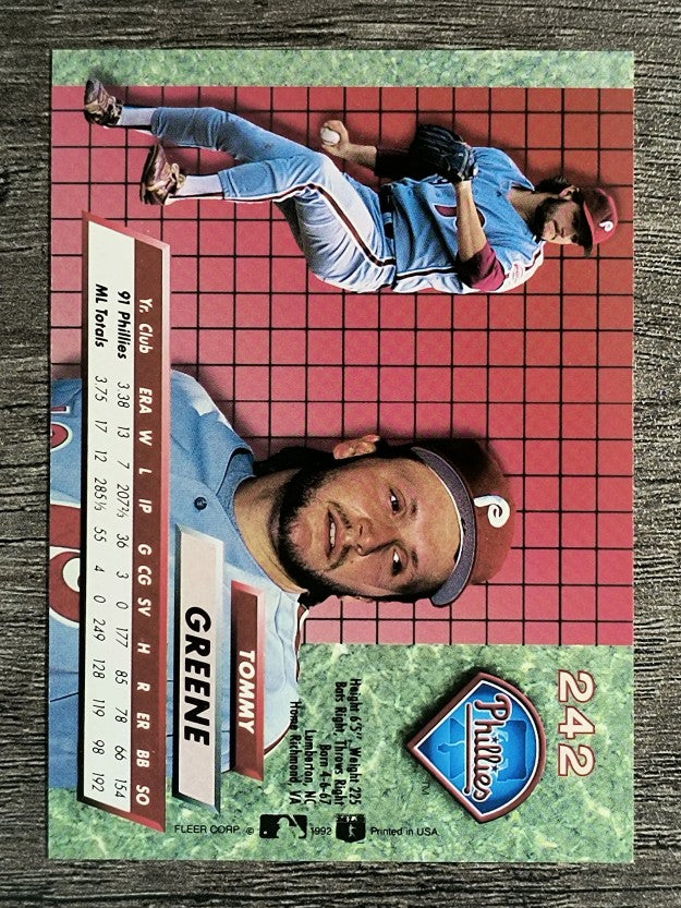 1992 Ultra #242 Tommy Greene