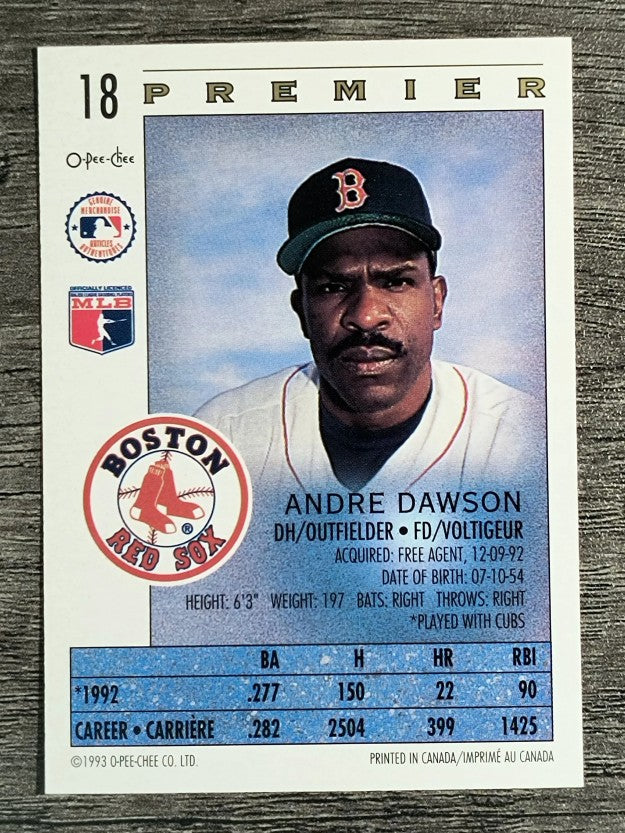 1993 O-Pee-Chee Premier #18 Andre Dawson