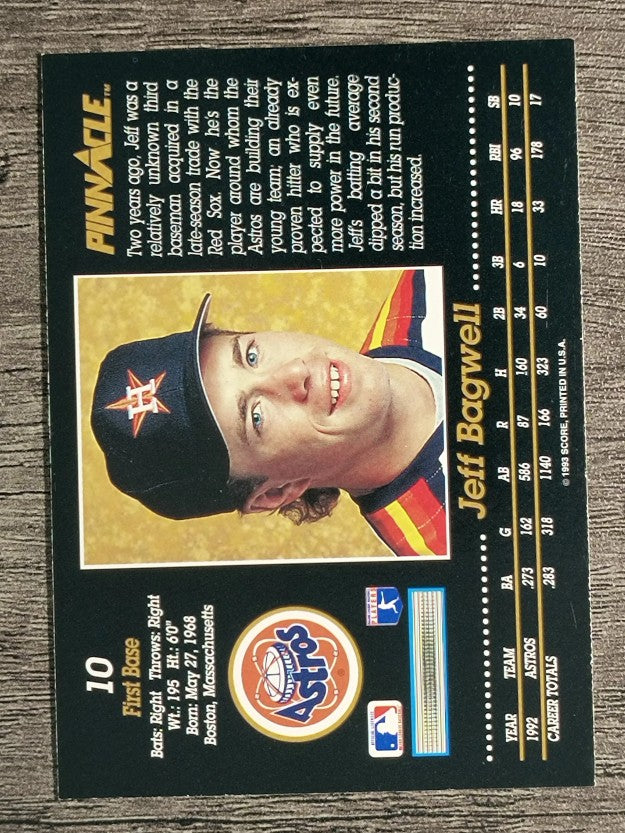 1993 Pinnacle #10 Jeff Bagwell