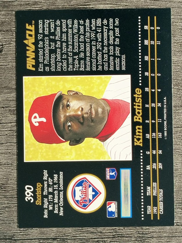 1993 Pinnacle #390 Kim Batiste