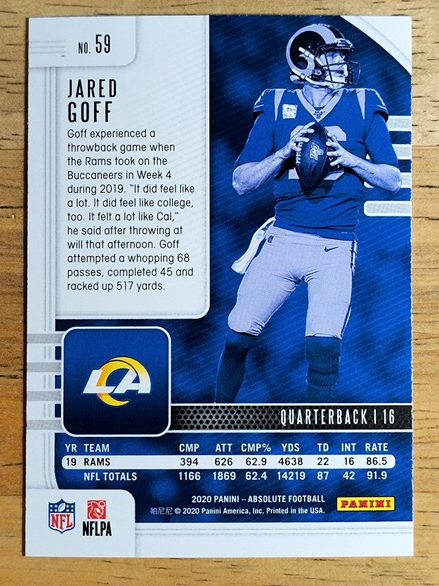 2020 Absolute Retail #59 Jared Goff