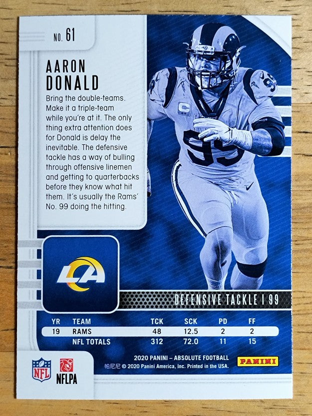 2020 Absolute Retail #61 Aaron Donald