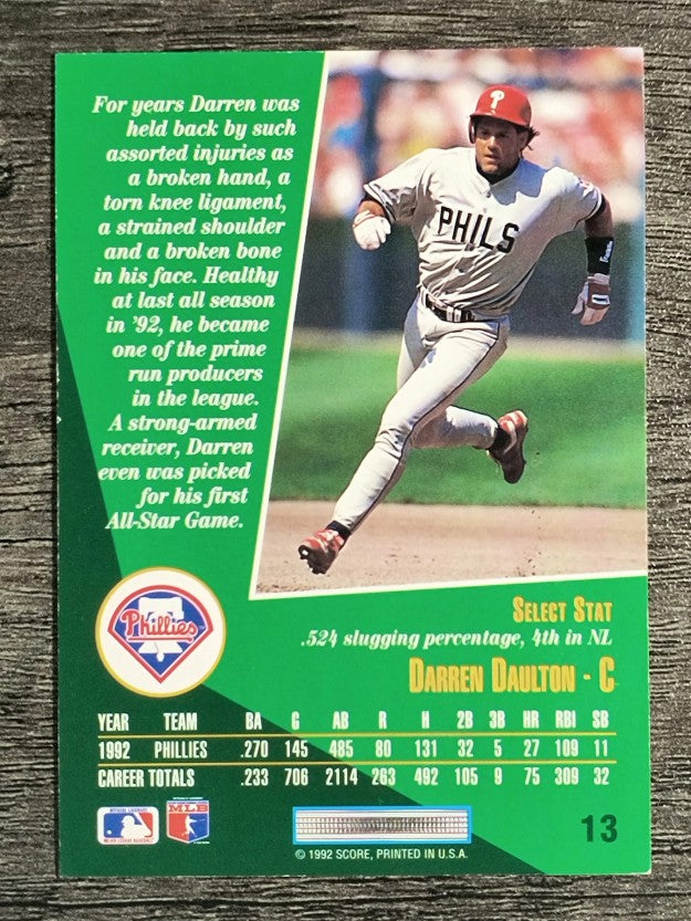 1993 Select #13 Darren Daulton