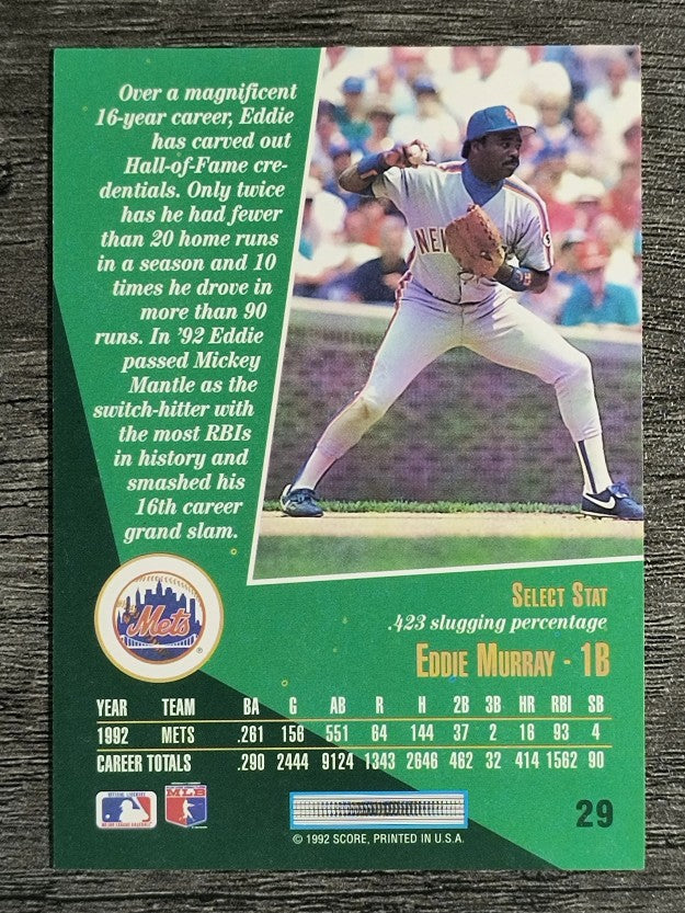 1993 Select #29 Eddie Murray