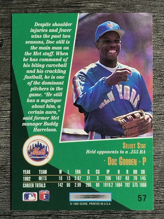 1993 Select #57 Dwight Gooden