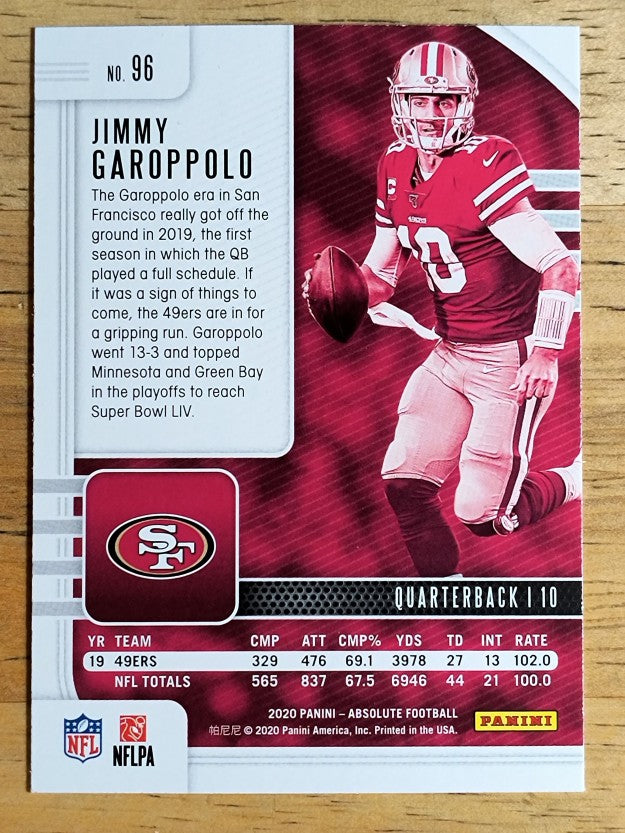 2020 Absolute Retail #96 Jimmy Garoppolo