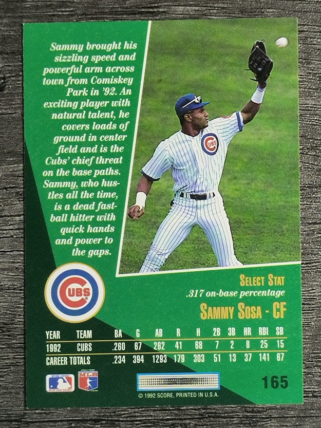1993 Select #165 Sammy Sosa