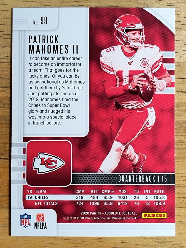 2020 Absolute Retail #99 Patrick Mahomes II