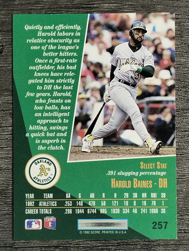 1993 Select #257 Harold Baines