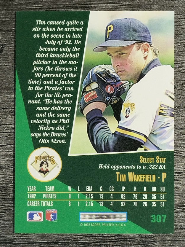 1993 Select #307 Tim Wakefield