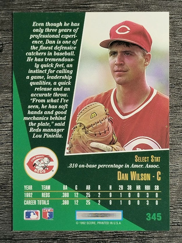 1993 Select #345 Dan Wilson