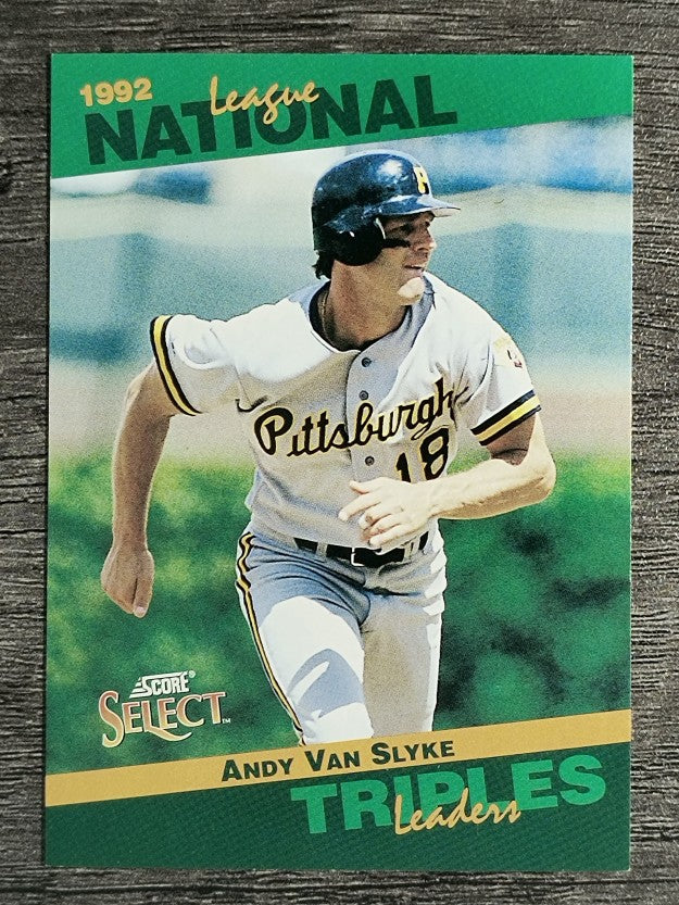 1993 Select Stat Leaders #24 Andy Van Slyke