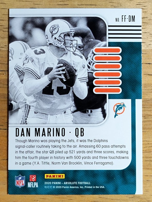 2020 Absolute Fantasy Flashback #6 Dan Marino