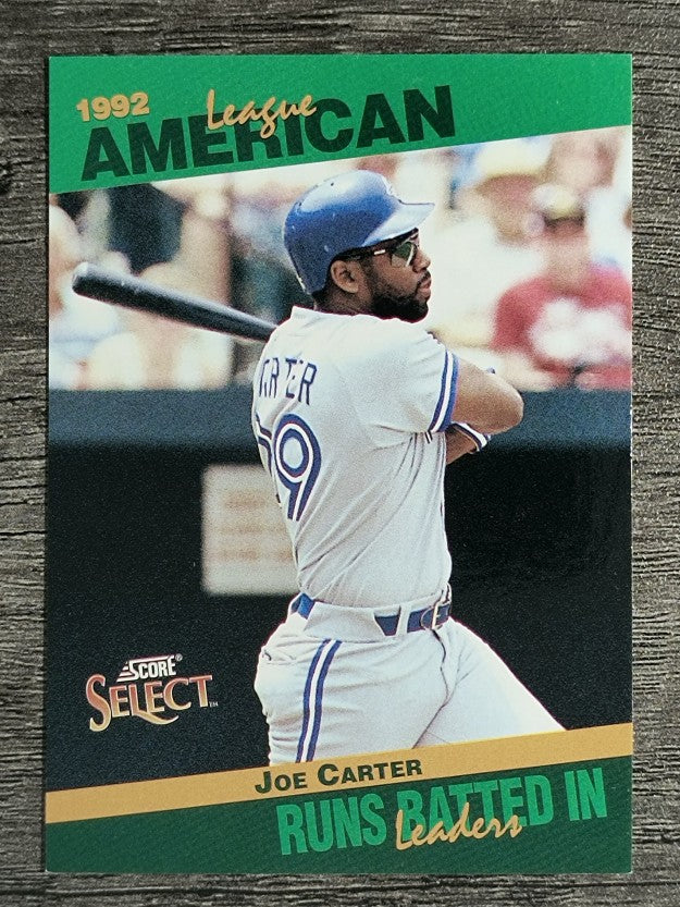 1993 Select Stat Leaders #32 Joe Carter