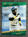 1993 Select Stat Leaders #40 Barry Bonds