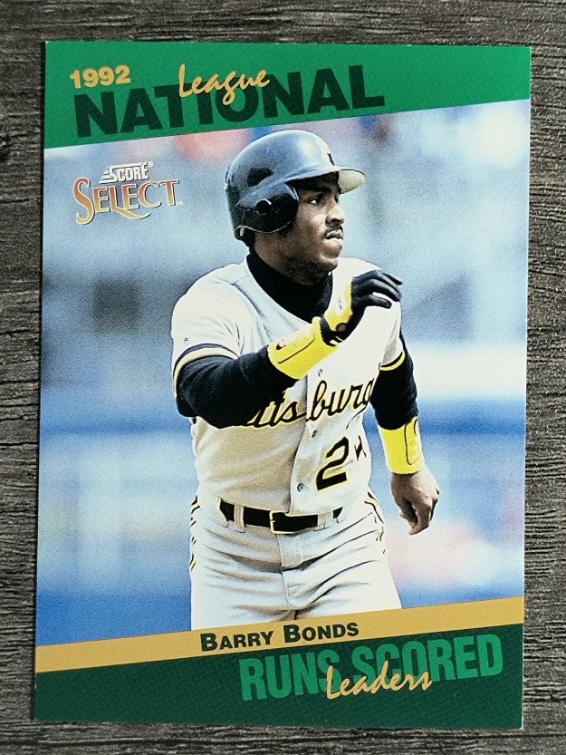 1993 Select Stat Leaders #40 Barry Bonds