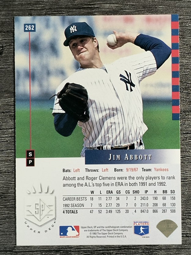 1993 SP #262 Jim Abbott