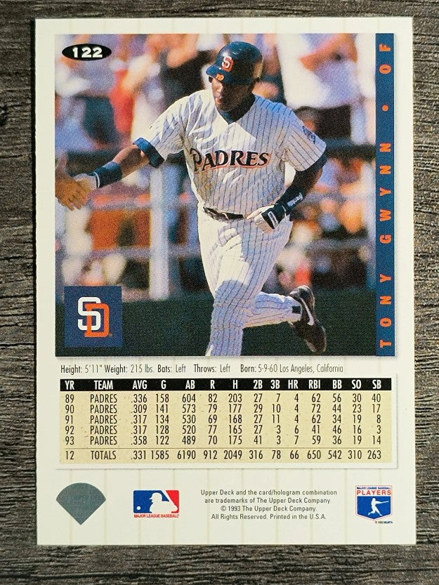 1994 Collector's Choice #122 Tony Gwynn