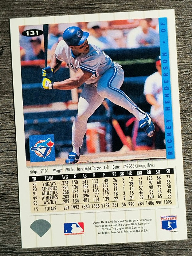 1994 Collector's Choice #131 Rickey Henderson