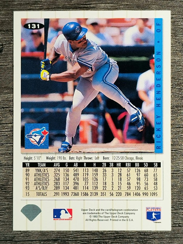 1994 Collector's Choice #131 Rickey Henderson