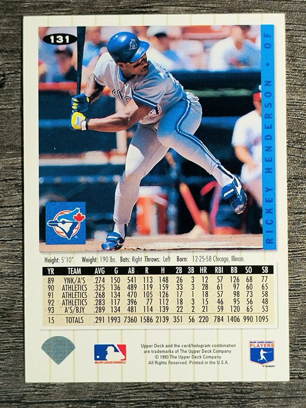 1994 Collector's Choice #131 Rickey Henderson
