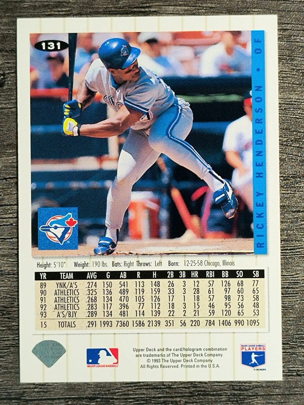 1994 Collector's Choice #131 Rickey Henderson