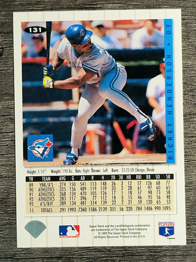 1994 Collector's Choice #131 Rickey Henderson