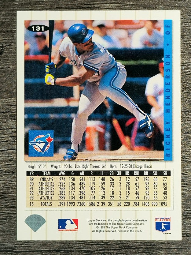 1994 Collector's Choice #131 Rickey Henderson
