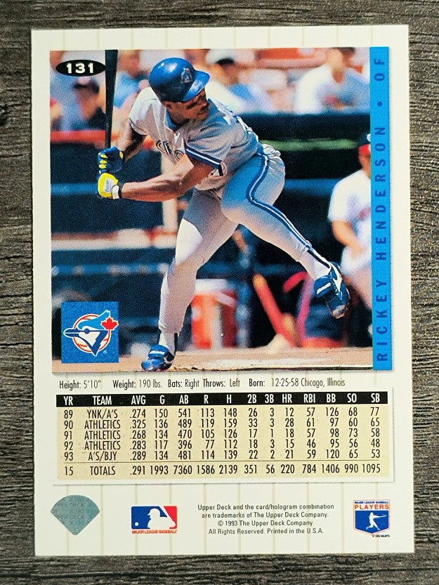 1994 Collector's Choice #131 Rickey Henderson
